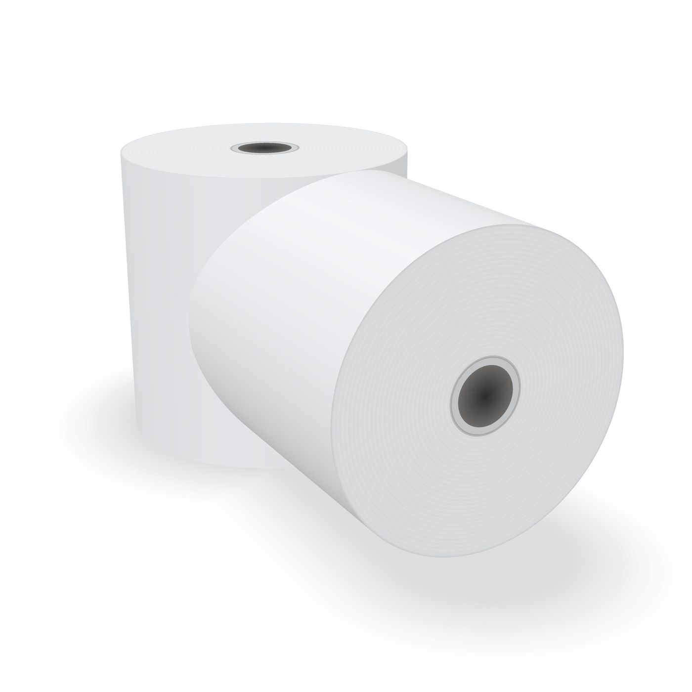 Thermal receipt rolls and barcode label rolls